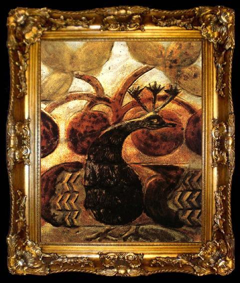 framed  Mikhail Vrubel Peacock, ta009-2